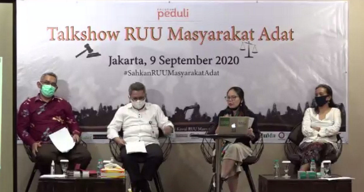 Talkshow RUU Masyarakat Adat - 9 September 2020