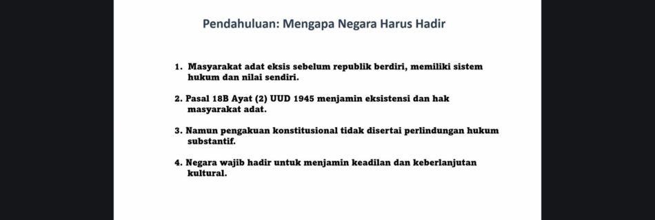 Pemaparan materi oleh Agustinus Kastanya (universitas Pattimura).